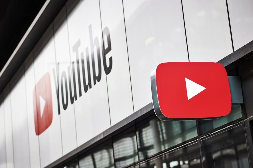 LONDON, UNITED KINGDOM - JUNE 4: Detail of the YouTube logo outside the YouTube Space studios in London, taken on June 4, 2019. (Photo by Olly Curtis/Future via Getty Images)