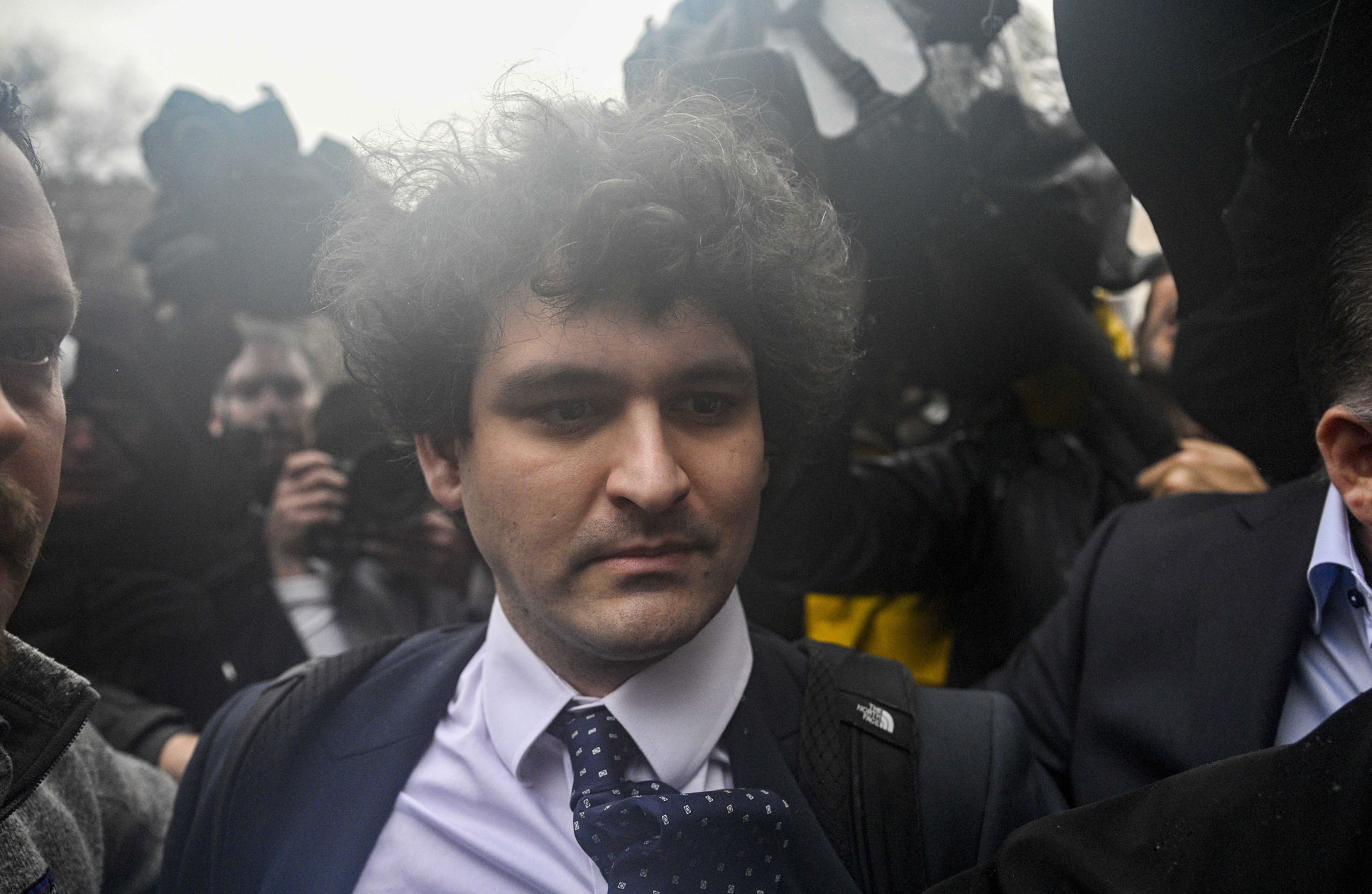 NEW YORK, US - JANUARY 03: Former FTX CEO and founder Sam Bankman-Fried arrives at Manhattan Federal Court in New York City on January 03, 2023. (Photo by Fatih Aktas/Anadolu Agency via Getty Images)