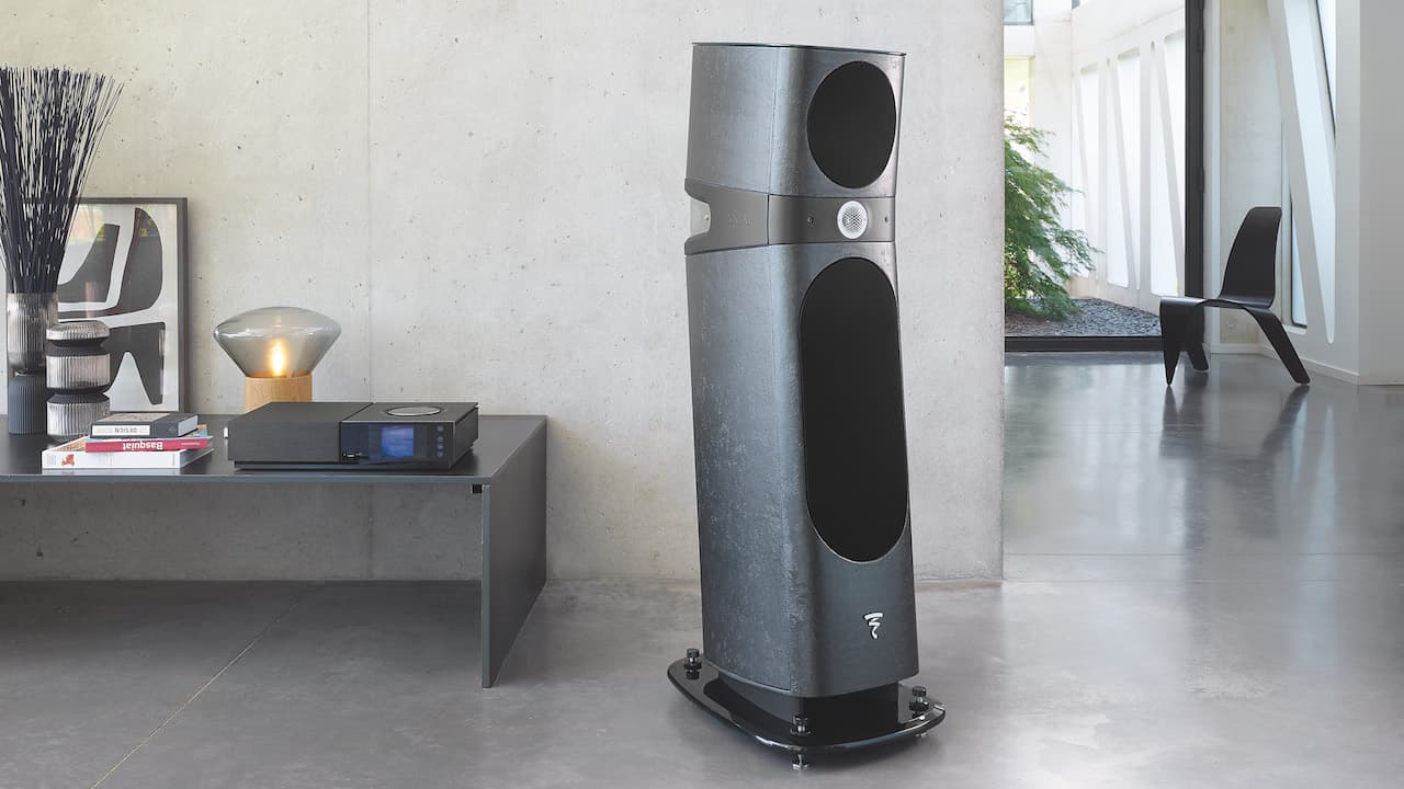 Focal Sopra No2 Loudspeaker in Black Ostrea Finish Lifestyle