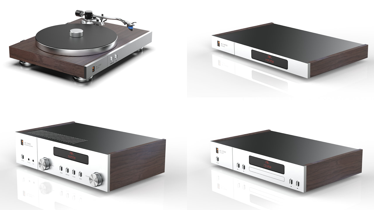 2023 JBL Classic 350 Series Integrated Amplifier, Turntable, Streamer, and CD Player
