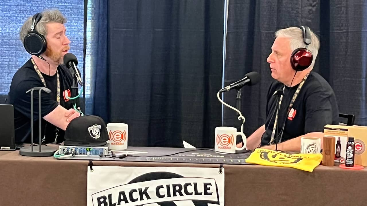 Editor in Chief, Ian White records podcast with Mitch Anderson at T.H.E. Show 2022