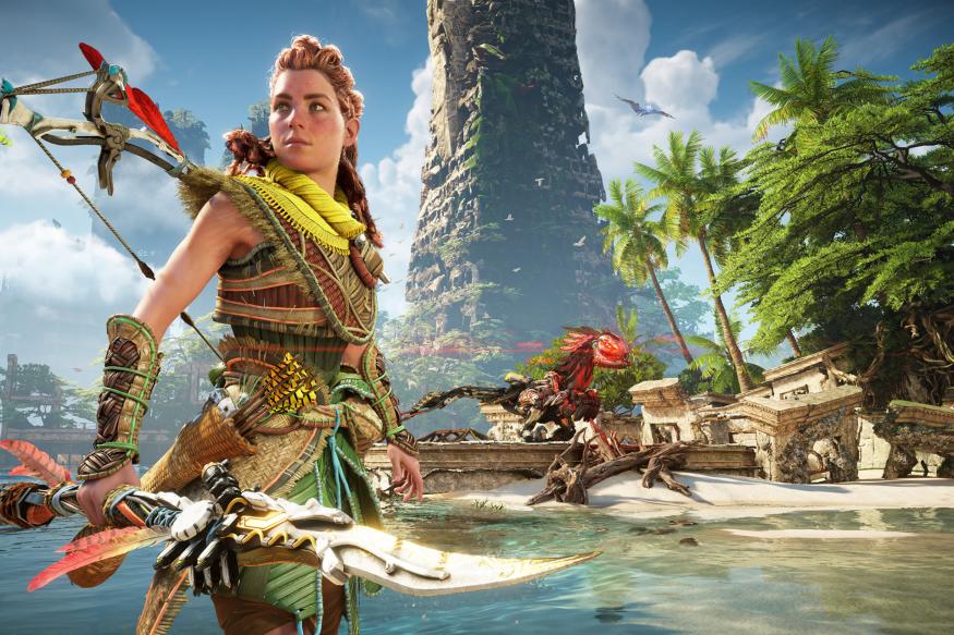 Aloy poses in 'Horizon Forbidden West'