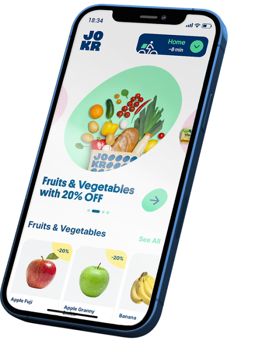 JOKR instant grocery delivery app