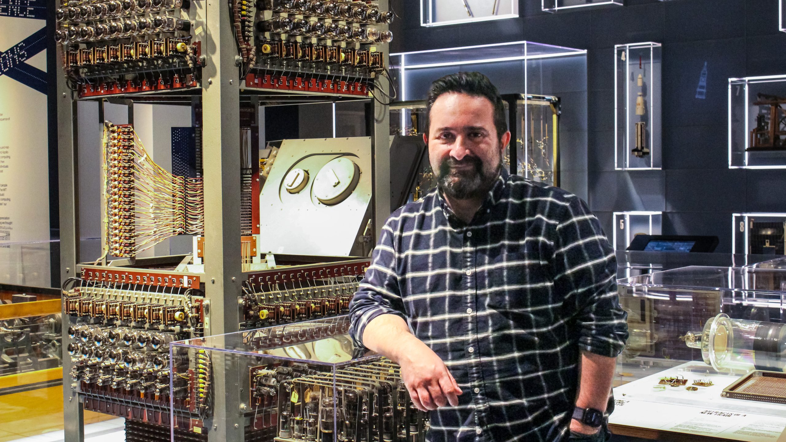 Digital director David Nuñez, SM ’15 in the MIT Museum