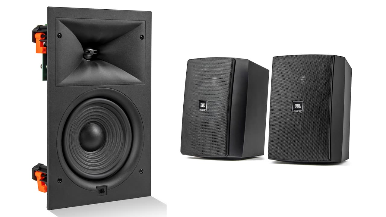 JBL Stage 260W In-wall Speaker and Stage XD All-Weather Speaker