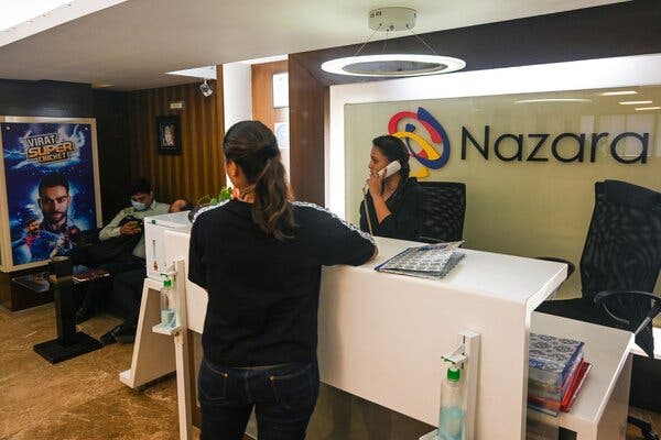 Nazara Technologies headquarters in Mumbai in 2021. The company said that operations at its subsidiaries were not affected by the American bank’s collapse. 