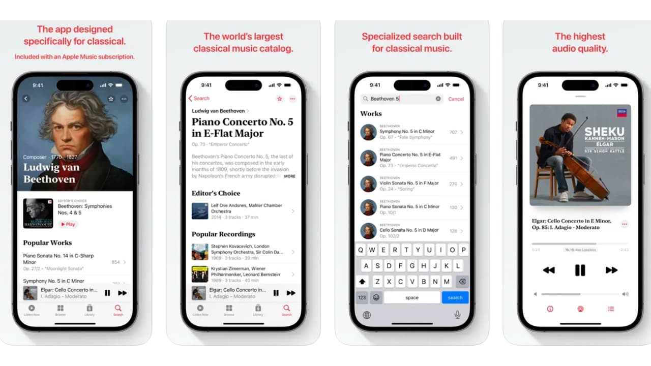 Apple Music Classical App Screenshots