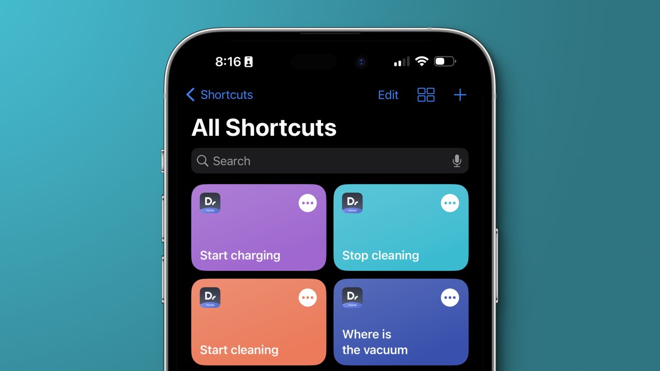 Use Shortcuts to control the robot with Siri