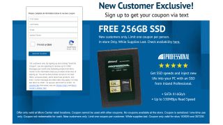 Micro Center Inland 256GB Free SSD Promotion