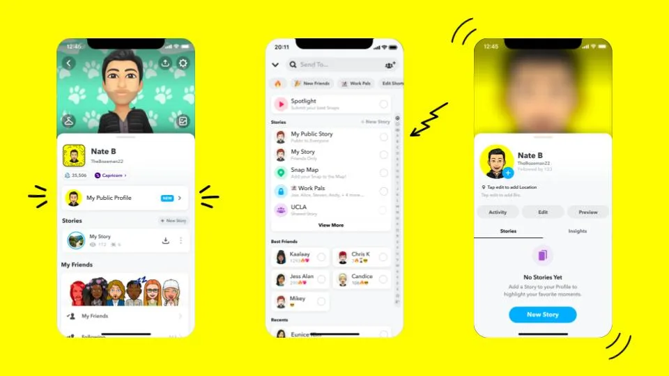 Snapchat's new Public Profiles.