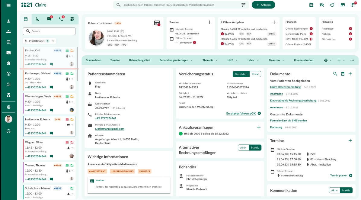 Patient21 clinic management system