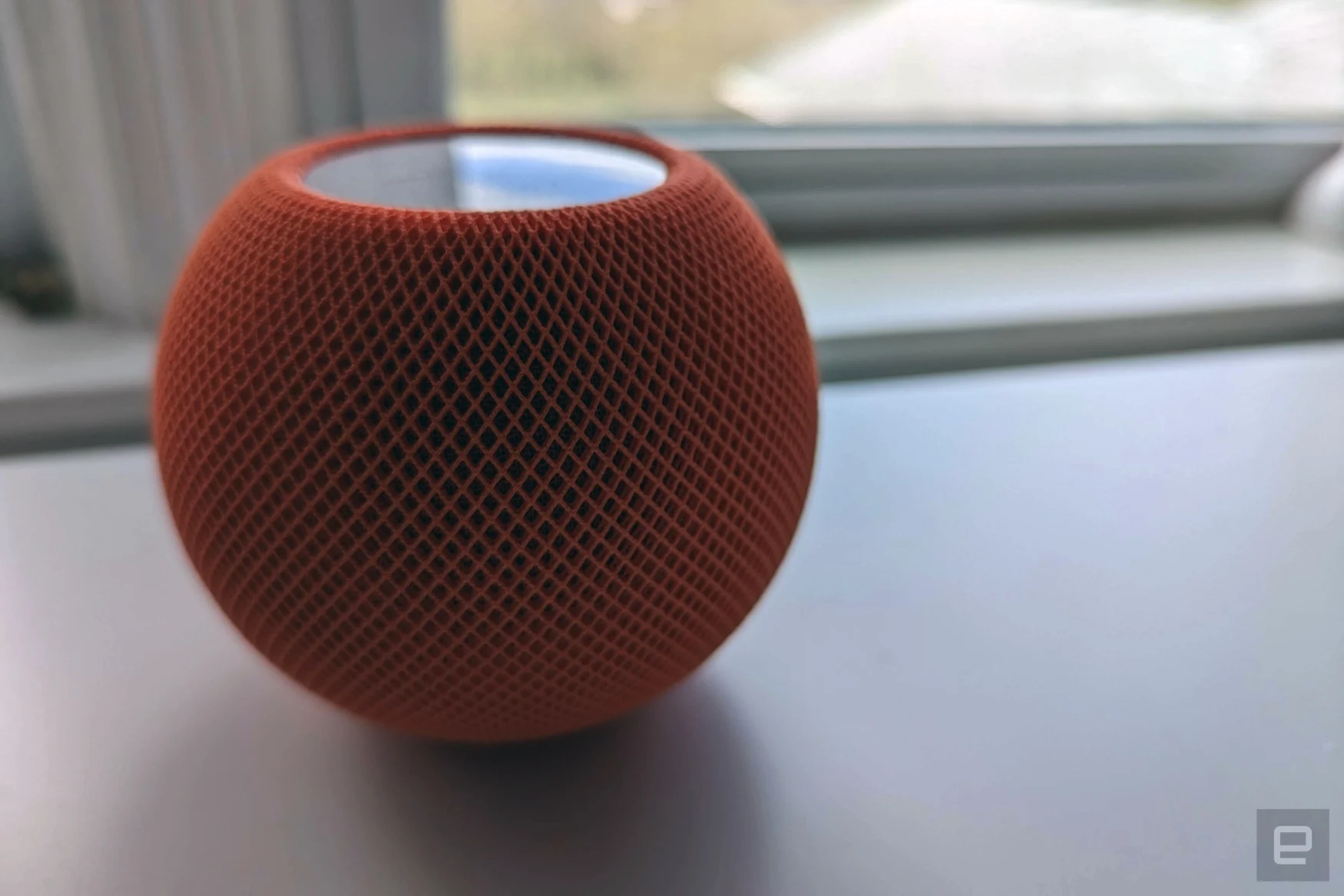 HomePod mini in orange