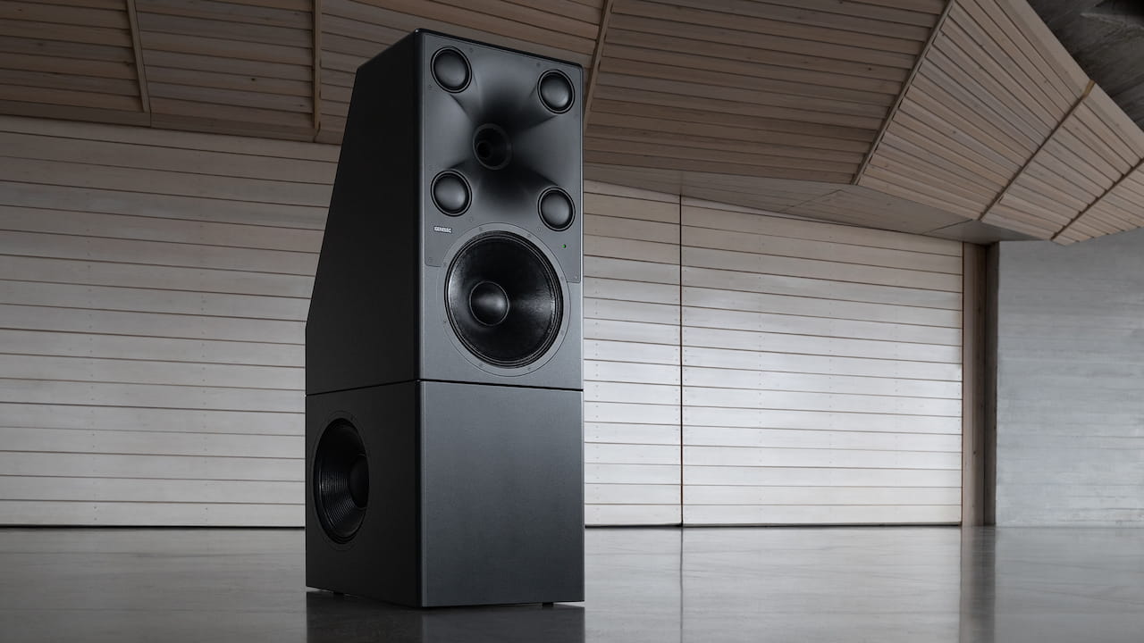 Genelec 8381A Smart Active Loudspeaker Black Lifestyle