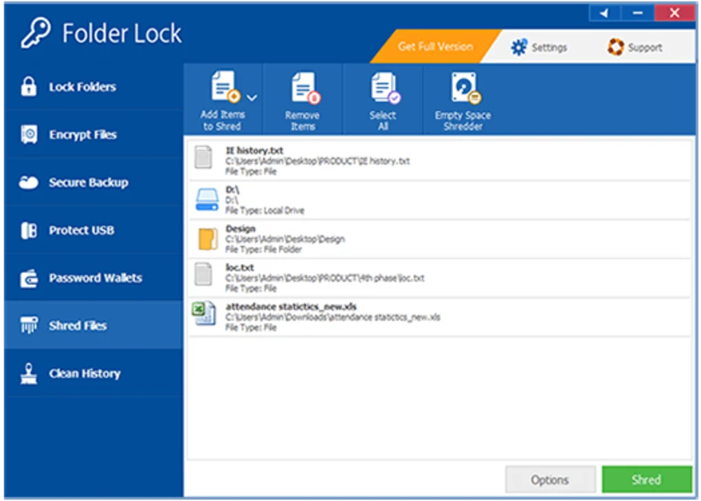 Folder lock app