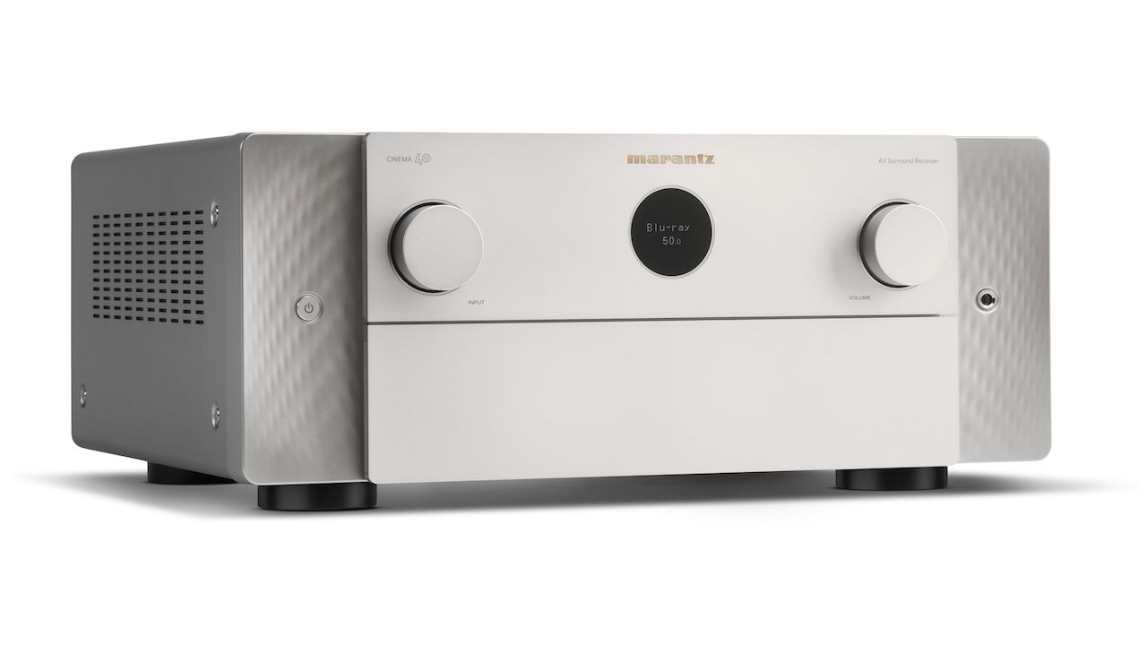 Marantz Cinema 40 A/V Receiver Silver Gold Angle