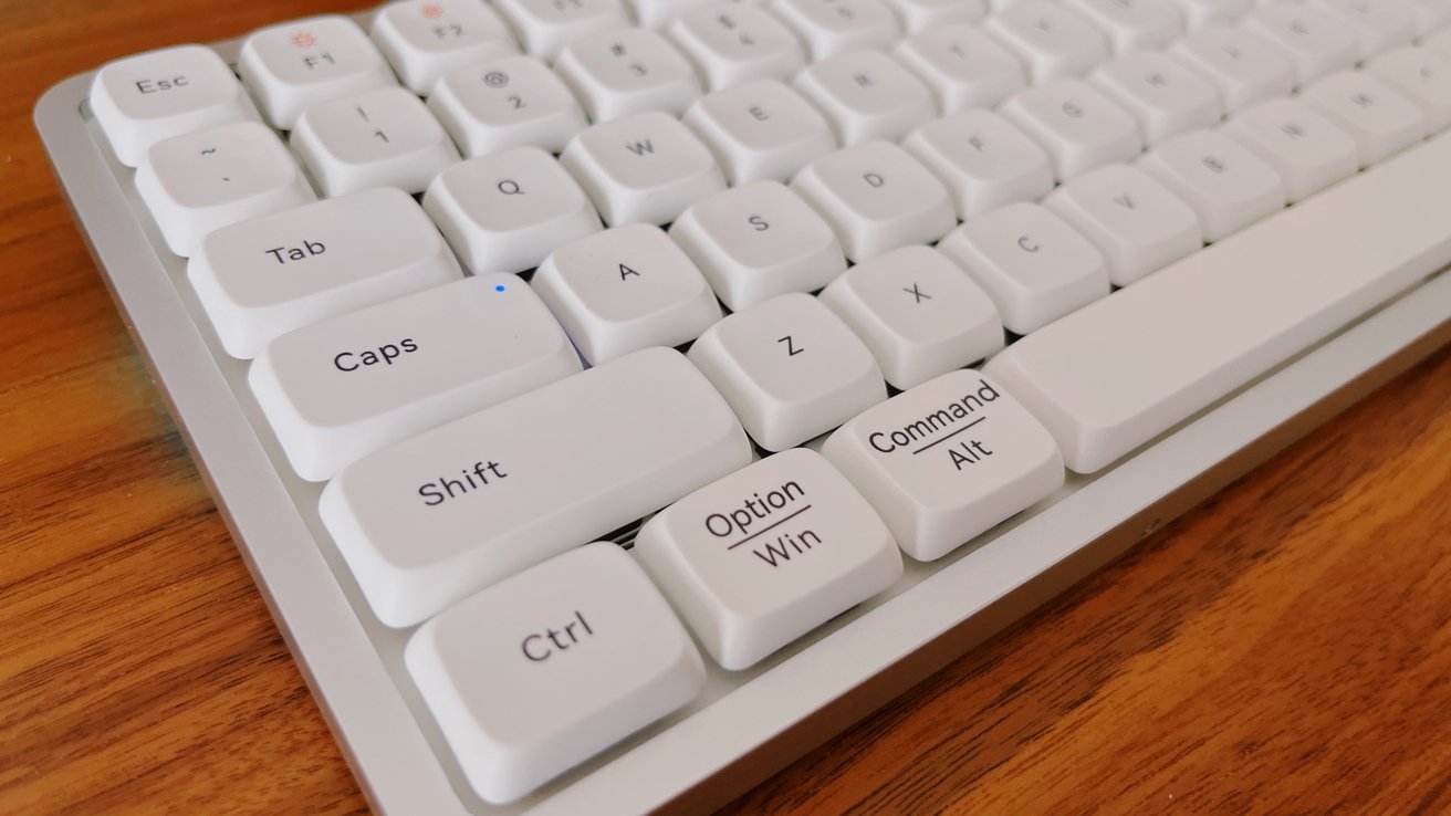 The keycaps are pleasant to touch, but we have concerns they may stain