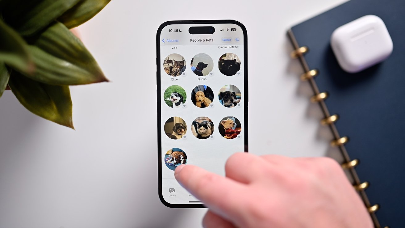 Pet photos in the Photos app