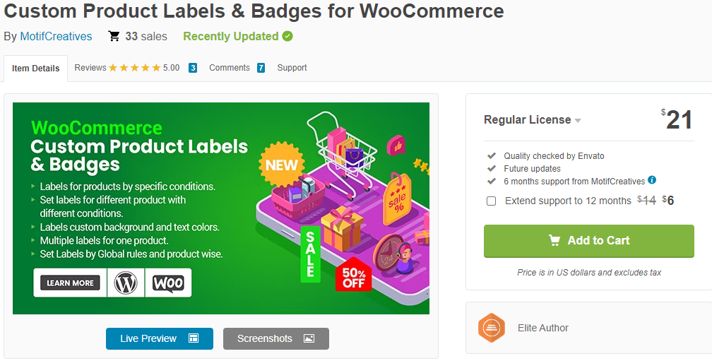 Custom Product Labels and Badges for WooCommerce