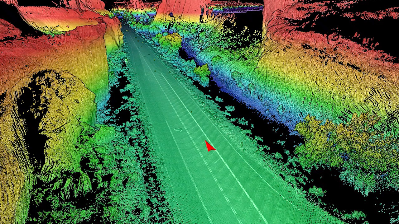 lidar capture of road