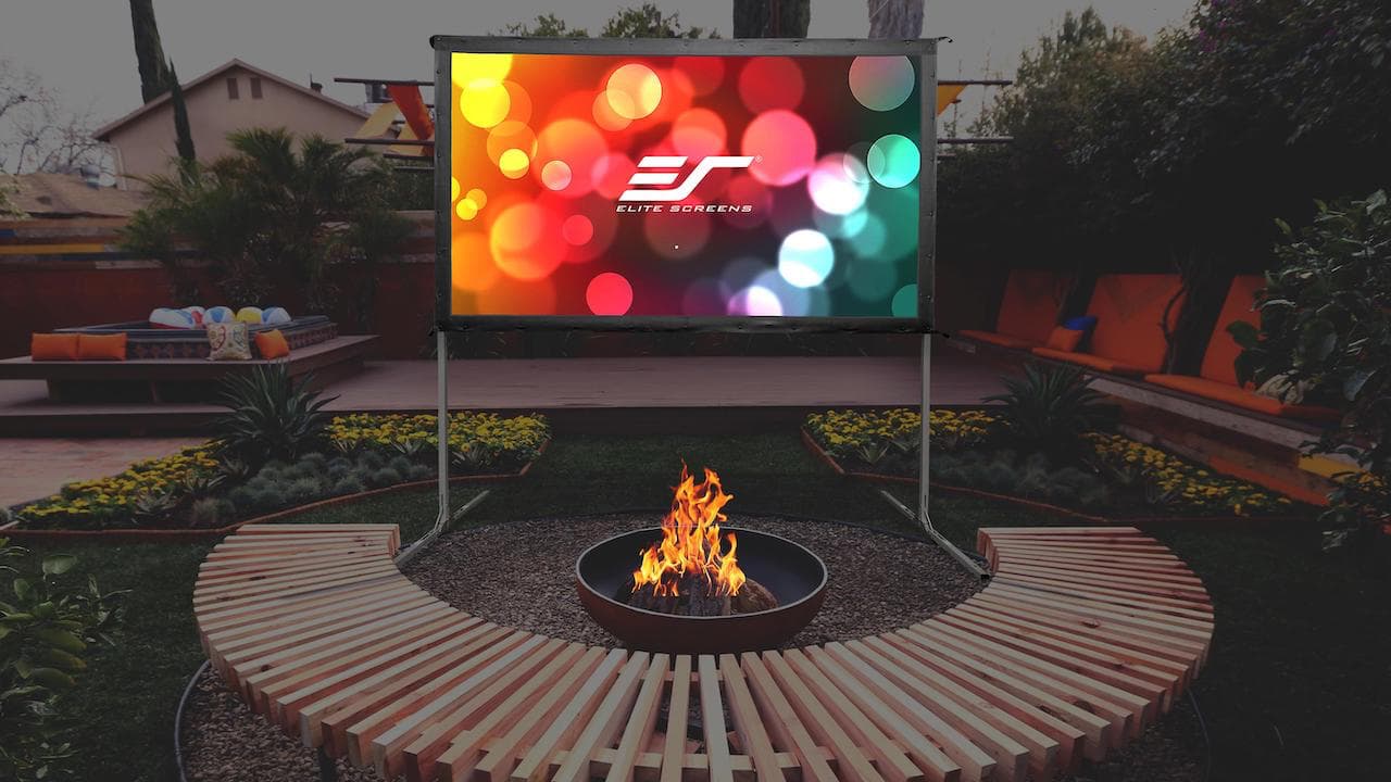 Elite Screens Backyard Movie Theater