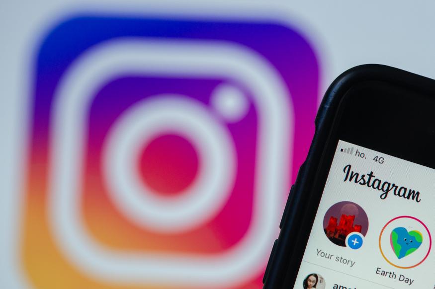 An user opens social network Instagram mobile app in L'Aquila, Italy, on april 21, 2022. Meta company celebrates 2022 Earth day with a special sticker to use on stories and reels. (Photo by Lorenzo Di Cola/NurPhoto via Getty Images)