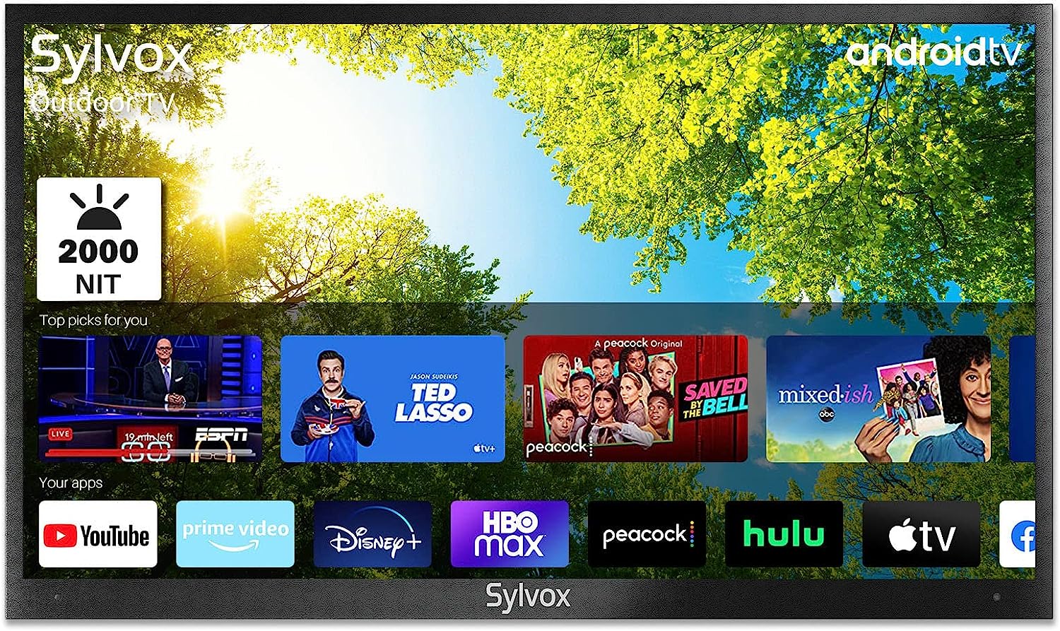 SYLVOX 55'' Outdoor Smart TV