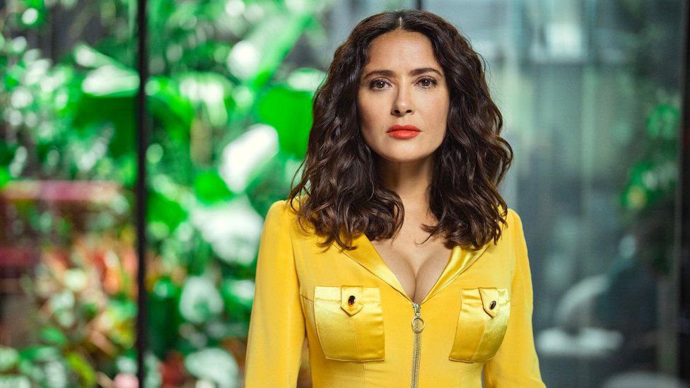 Salma Hayek in the Black Mirror episode Joan Is Awful.