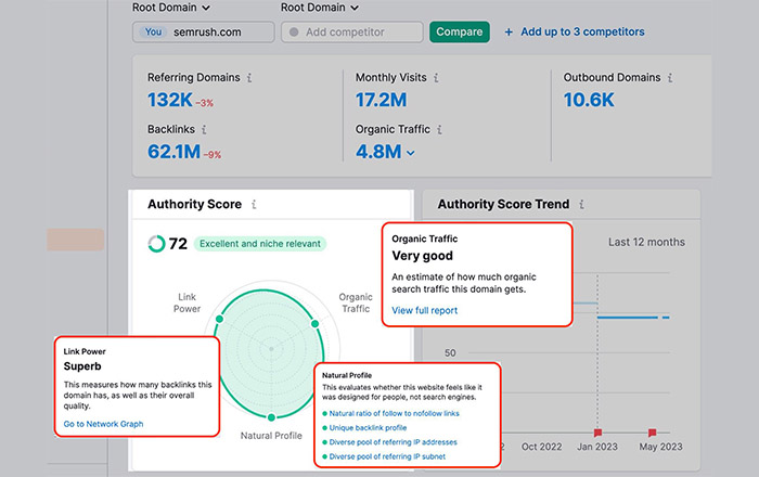 authority-based metrics