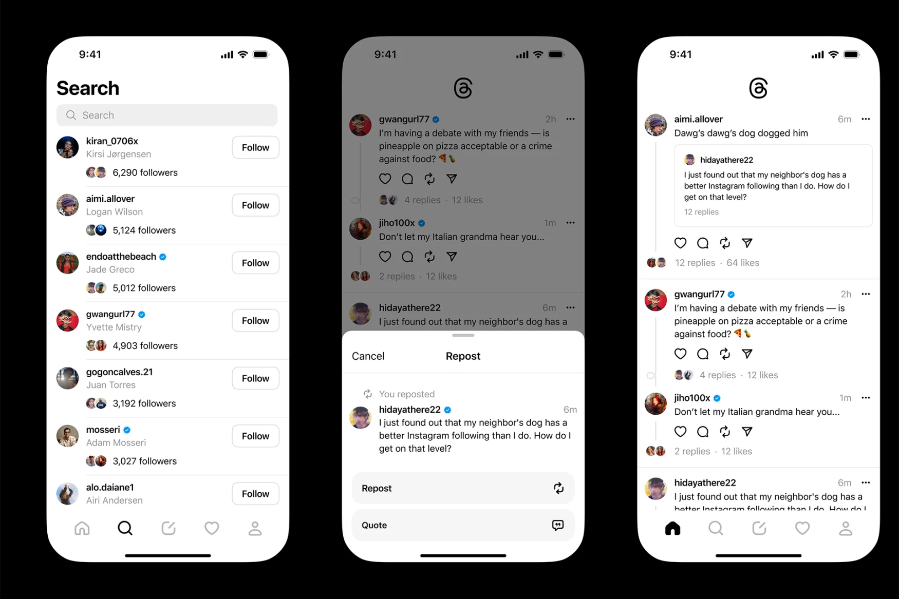 Meta's threads app looks similar to twitter,