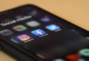 phone with social media
