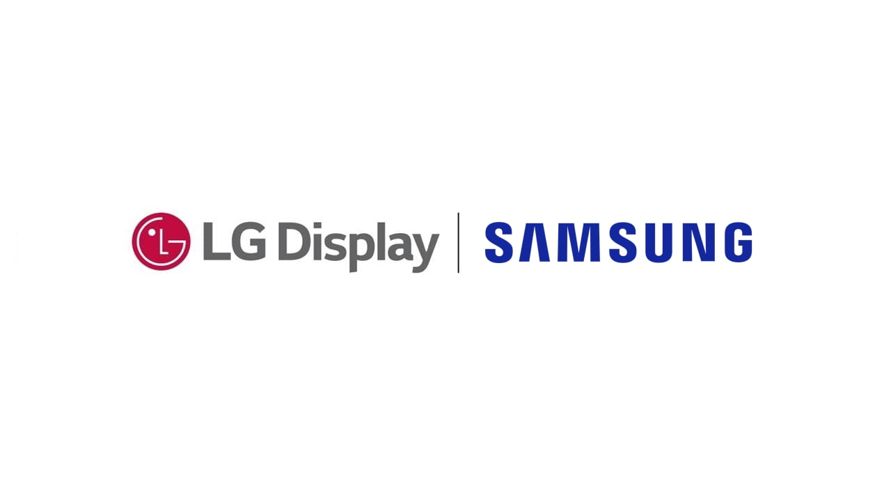 LG Display and Samsung logos