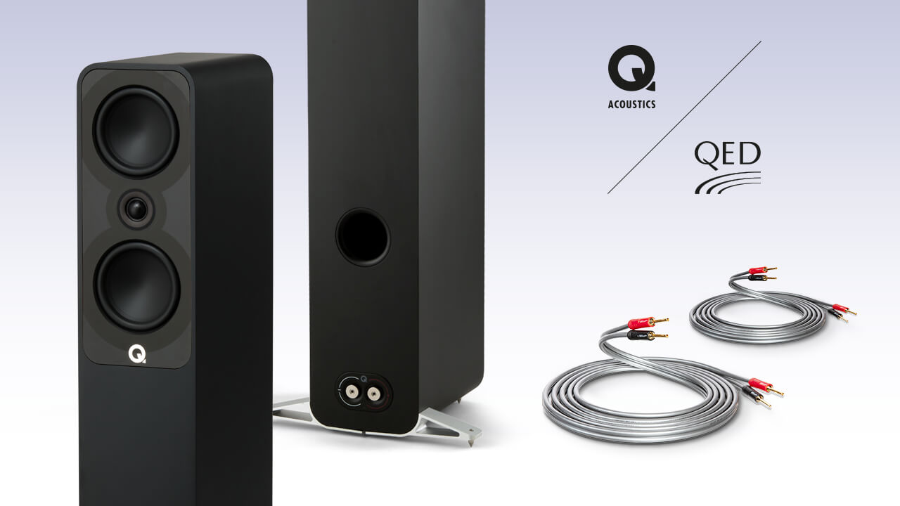 Q Acoustics 5040 Loudspeakers and QED XT40i Speaker Cables