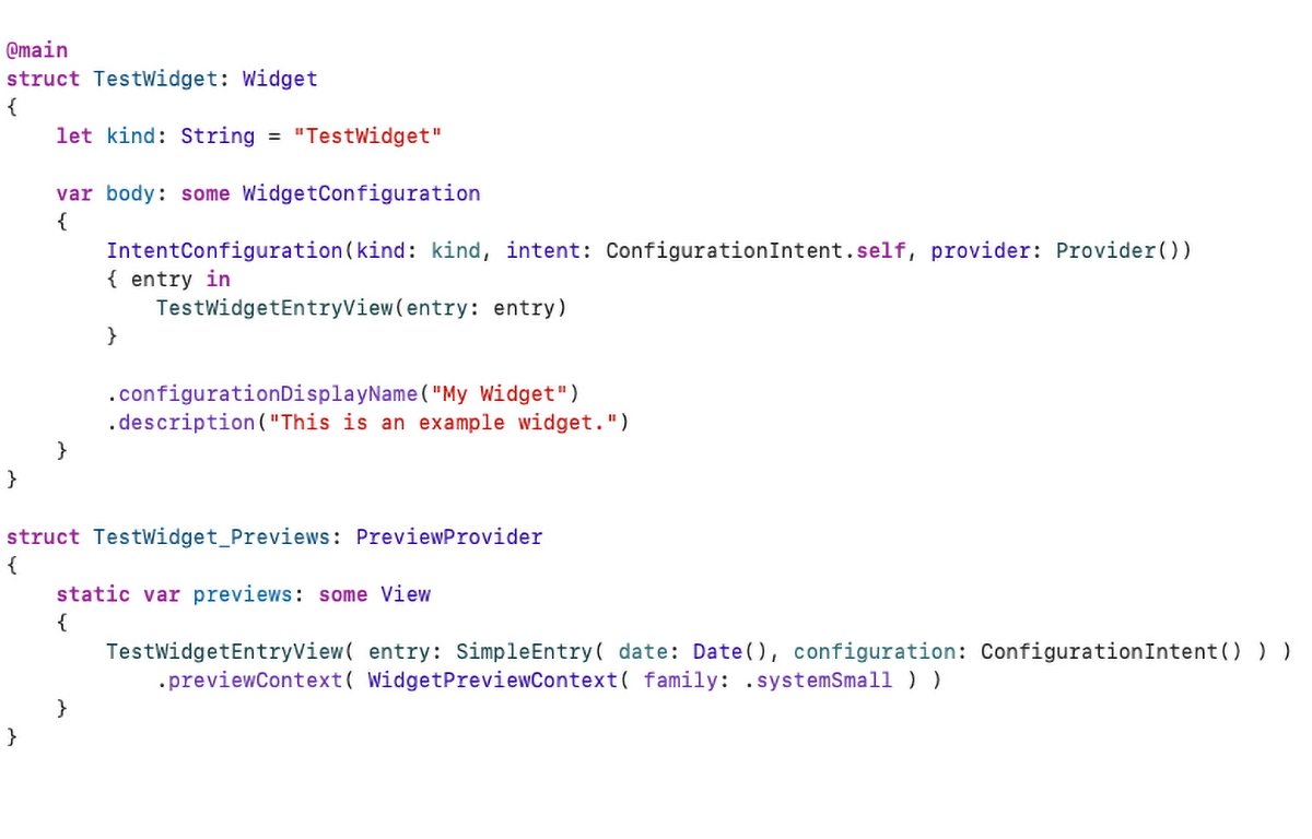 The TestWidget struct.