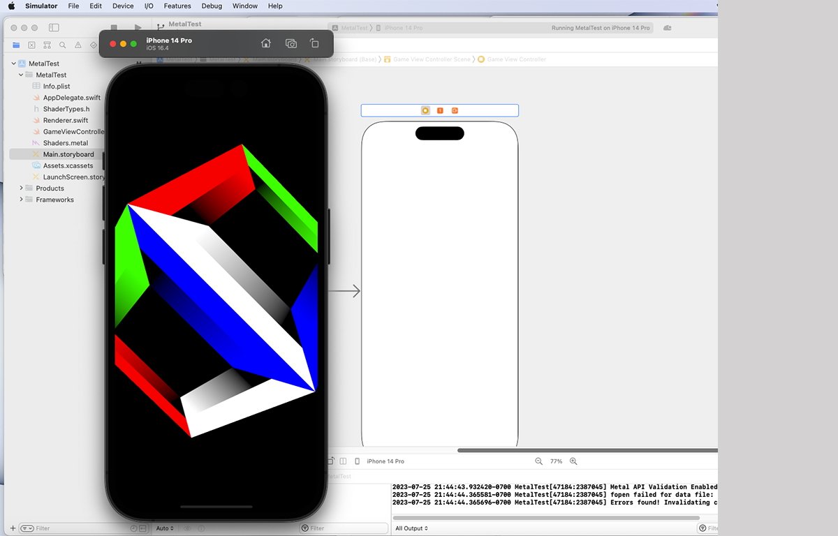 Sample app running in iOS Simulator.