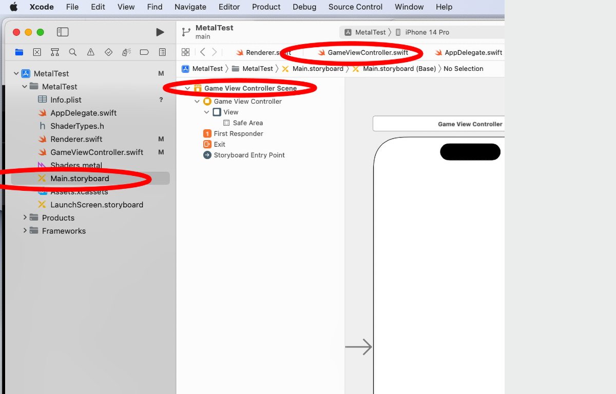 Select the Main.storyboard file in Xcode.