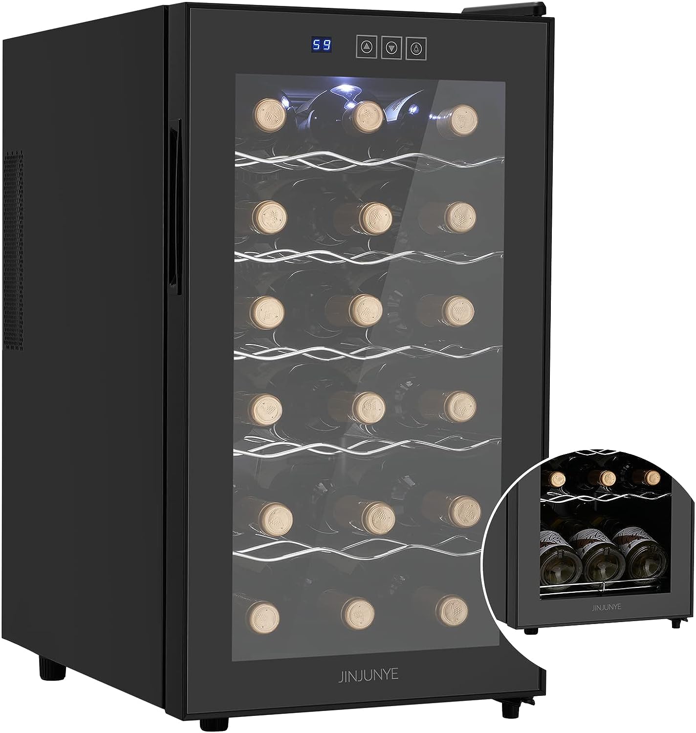 JINJUNYE 15-18 Bottle Wine Fridge