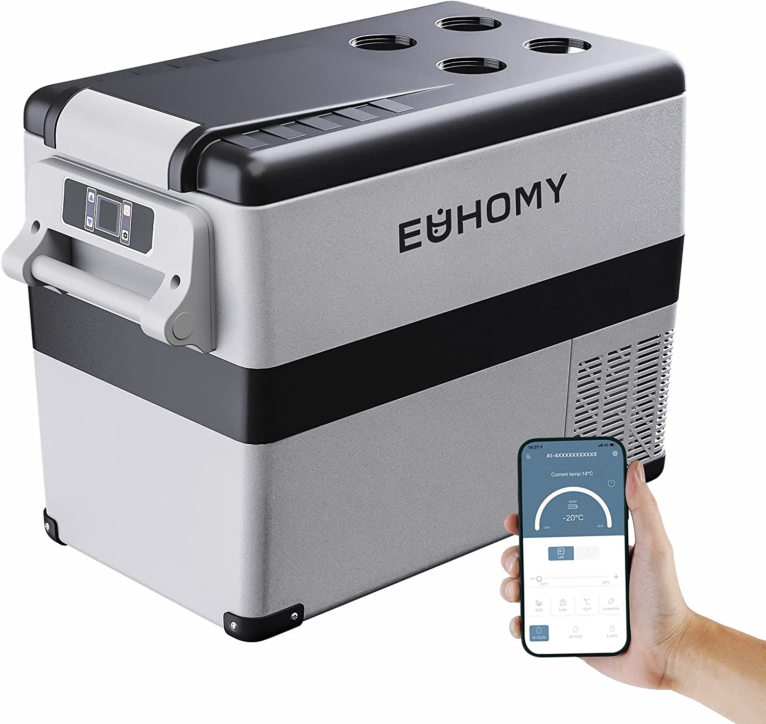 EUHOMY 12 Volt Mini Fridge for Semi Truck