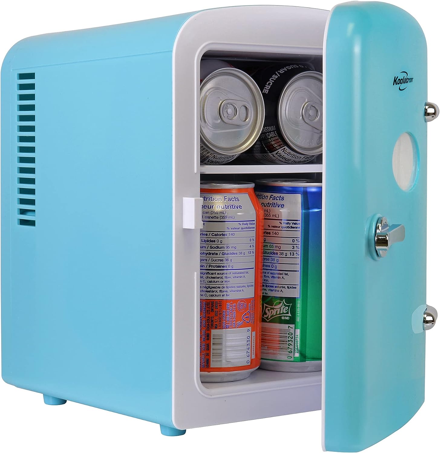 Koolatron Retro Mini Fridge with Lock