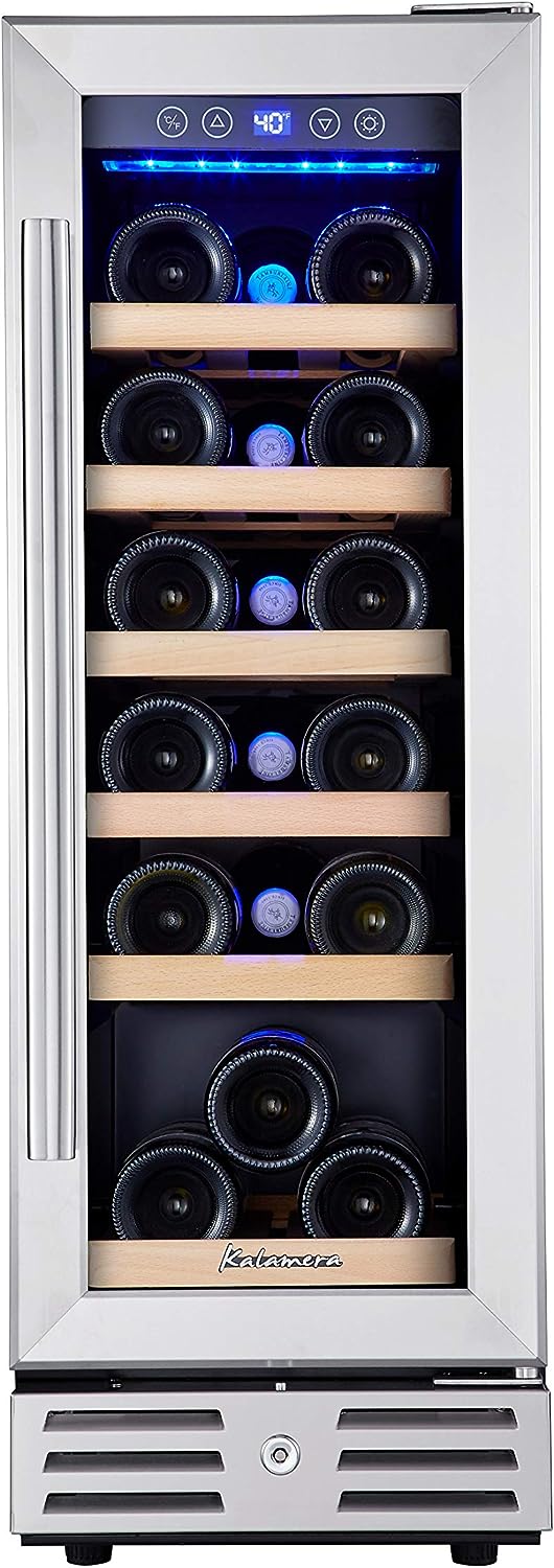 Kalamera 12" Mini Wine Fridge 18 Bottle