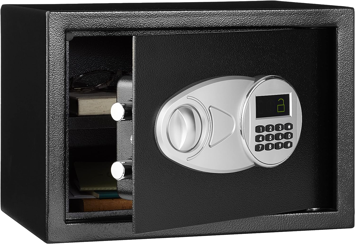 Amazon Basics Steel Electronic Safe Box