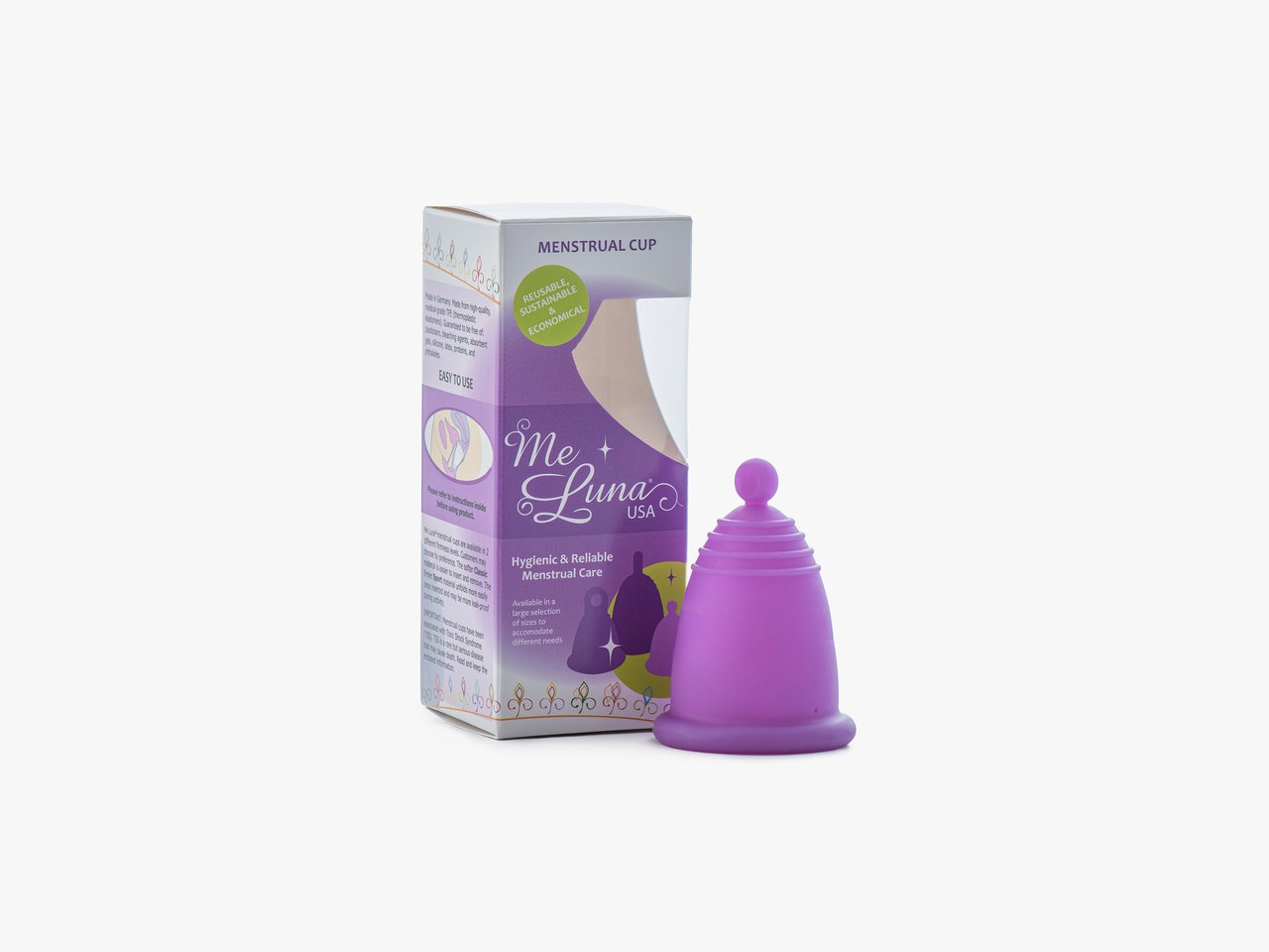 MeLuna cup with packaging