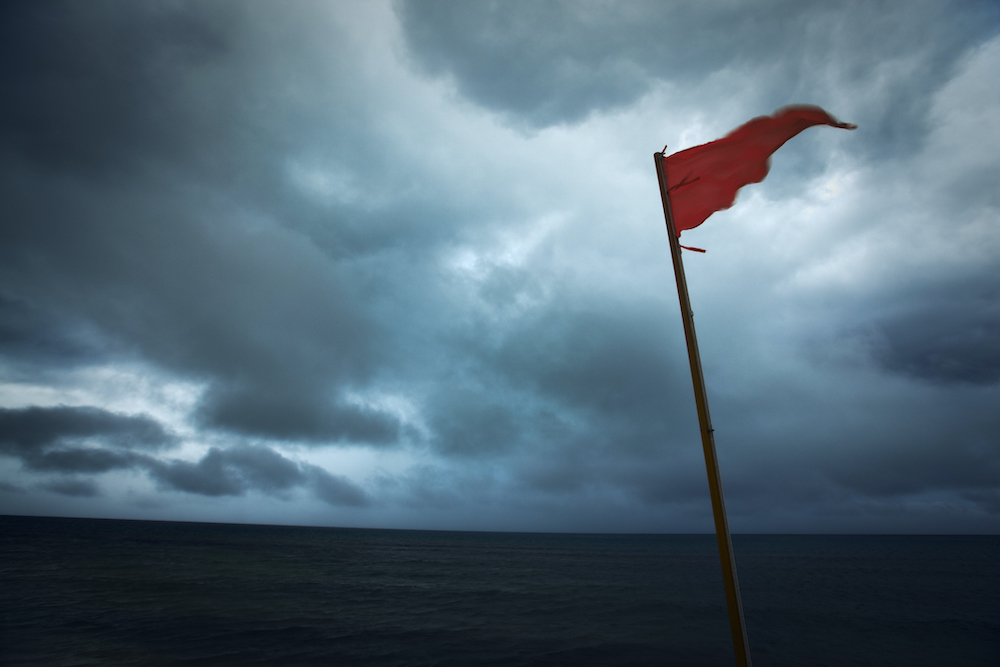 "Subject: Tropical storm in the beach paradise ResortLocation: Playa del Carmen, Riviera Maya, Mexico."