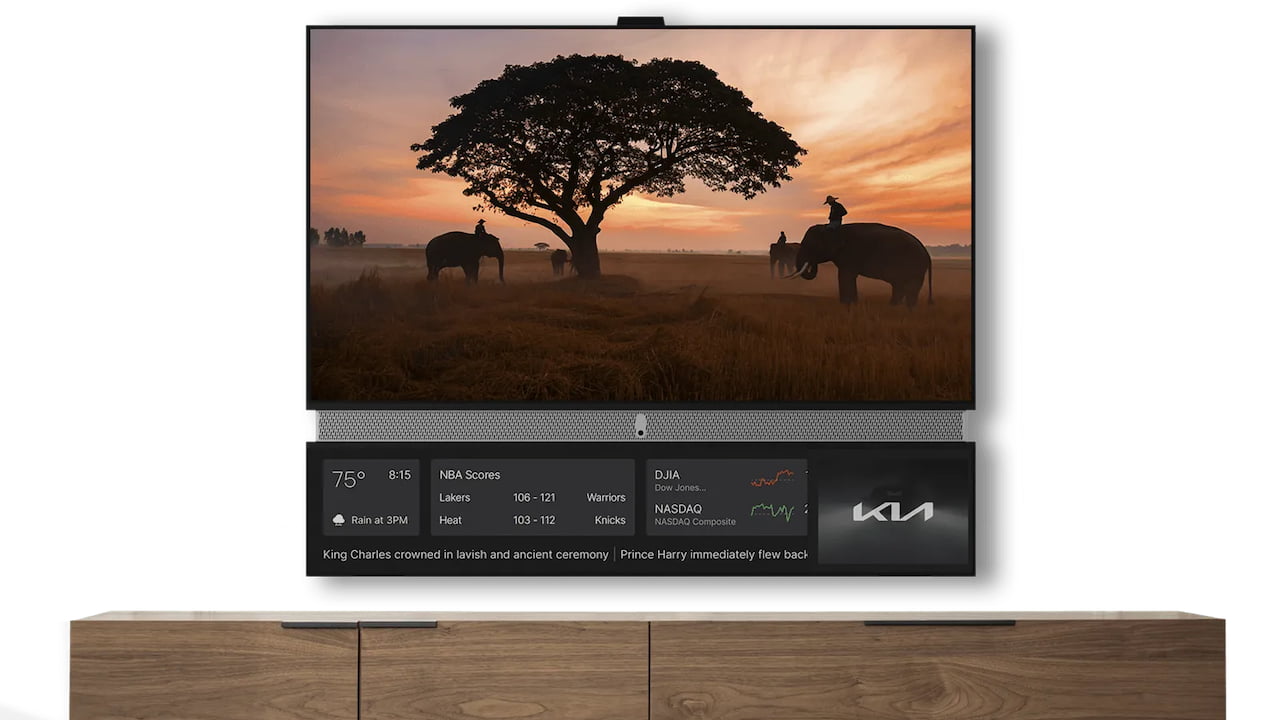 Free Telly 4K TV on-wall lifestyle