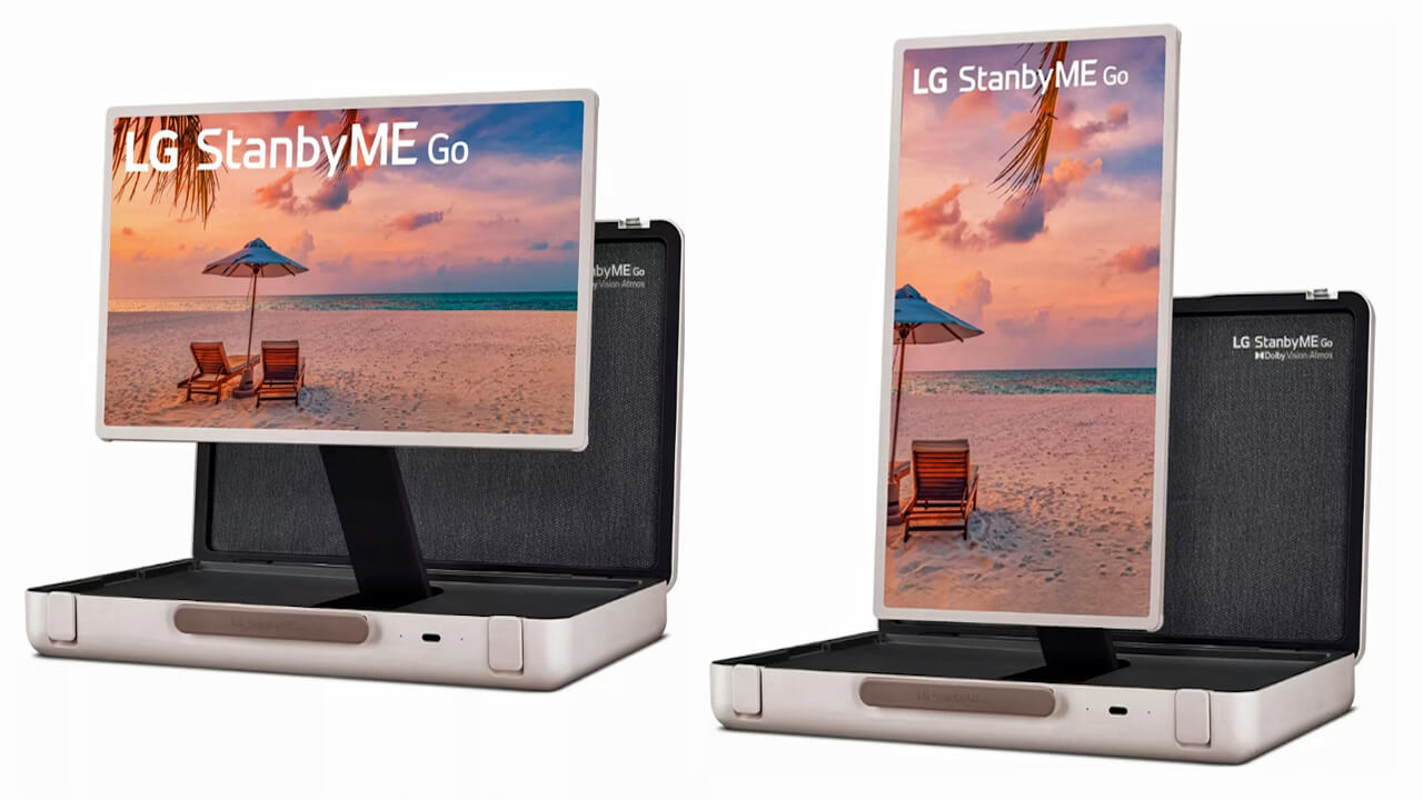 LG StanbyME Go Portable Smart Touch Screen TV Landscape and Portrait