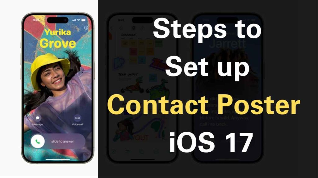 Setting Up a Contact Poster for a Contact on iPhone in iOS 17