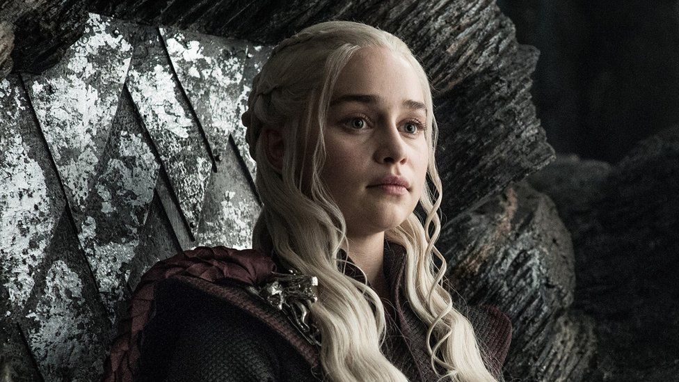 Emilia Clarke as Daenerys Targaryen in HBO's Game of Thrones