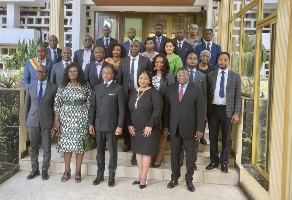 Kimberly McMorris with delegation in Bamougoum, Cameroon