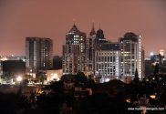 Bengaluru in India at night