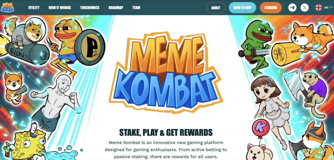 Meme Kombat Homepage