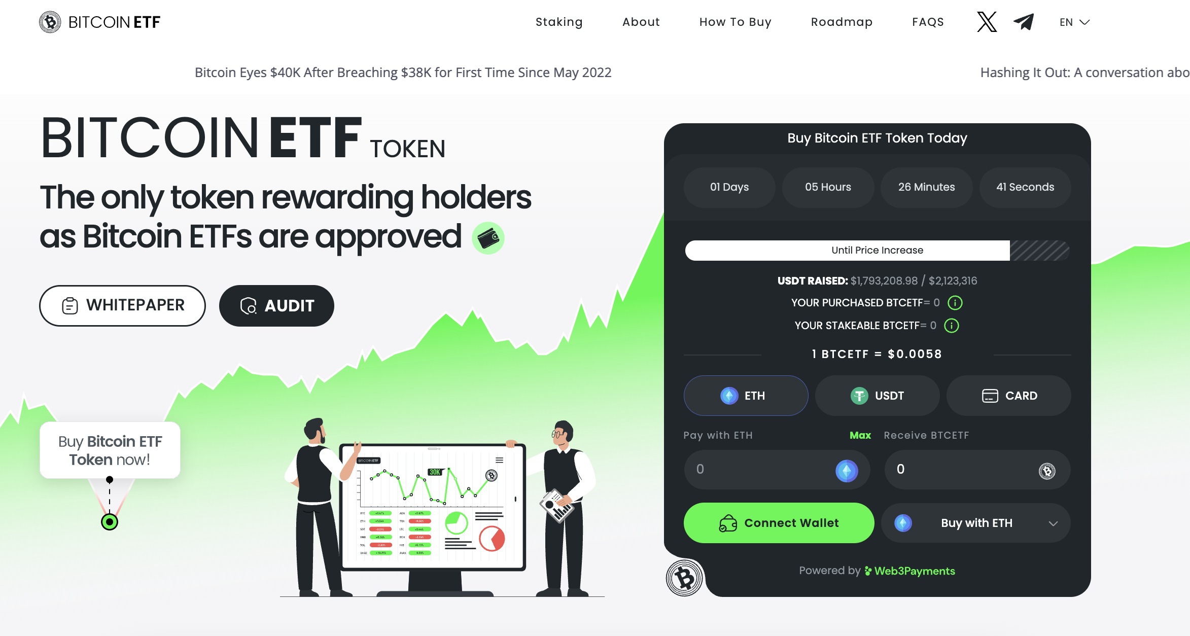 Bitcoin ETF Token presale